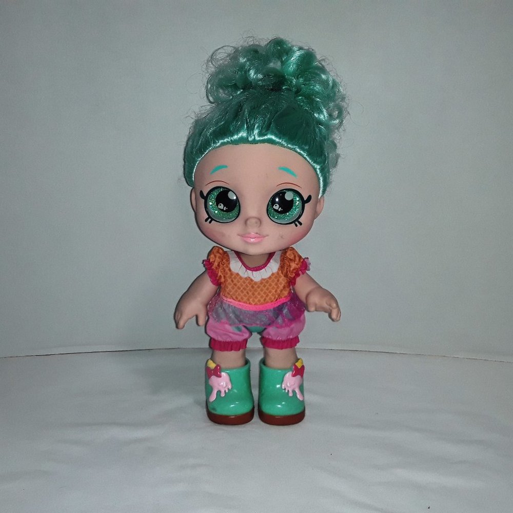 Kindi Kids Snack Time Friends Doll Toy 10" Peppa MINT Big Glittery Eyes #TB-977